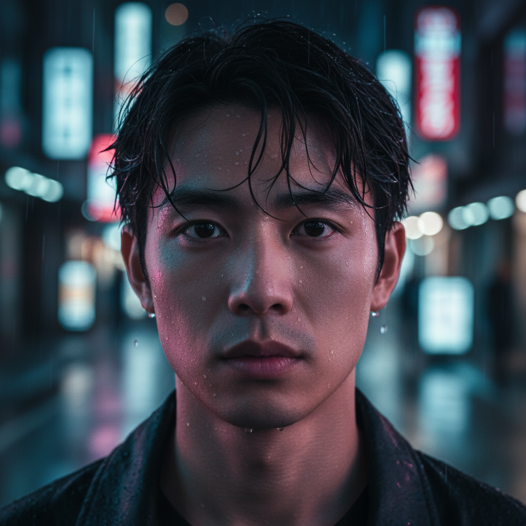 Tokyo Rain Portrait